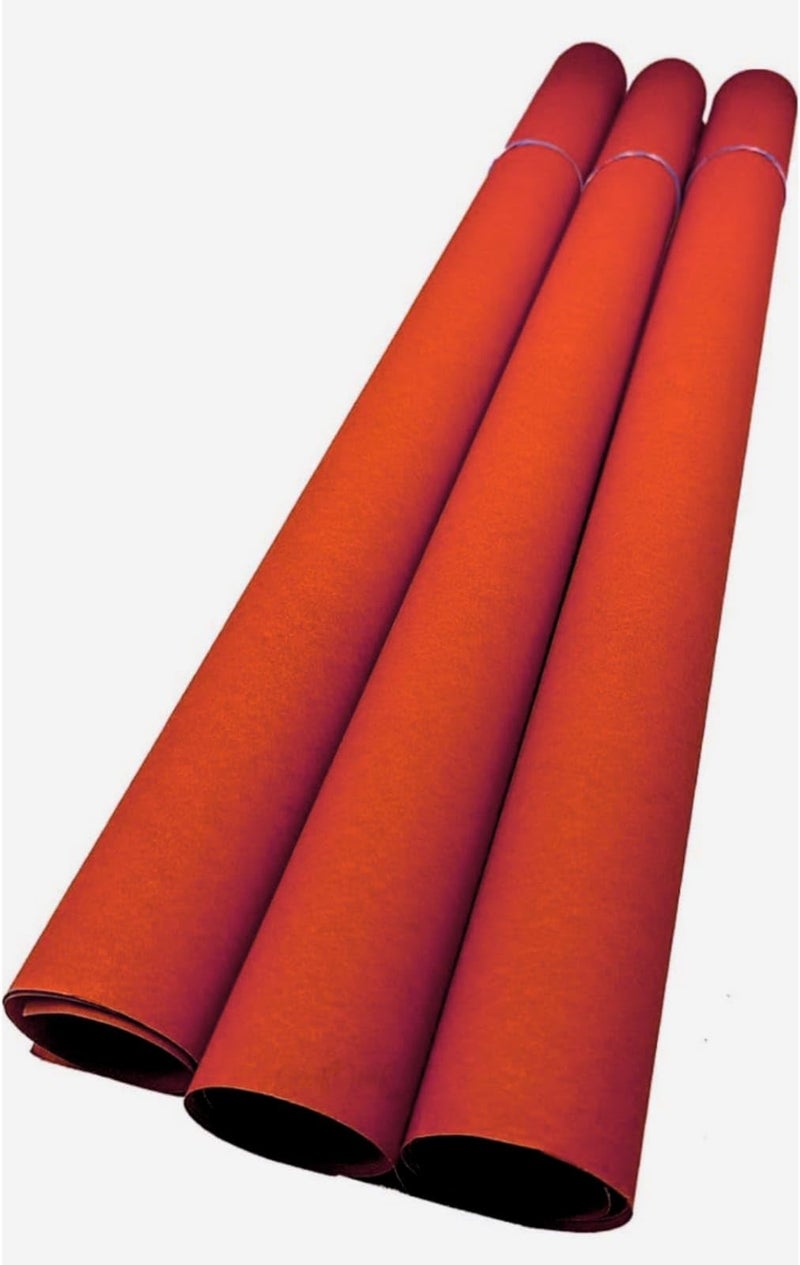 SEJASCOLLECTIONS | Pack of 10 | Red, Bright, A1, BIG / FULL Size, Pastel Sheets/ Chart Paper, Used in art and craft, collage, projects, posters etc. Plain / Unrulled, Size: 70x56 centimeters, 200 GSM thickness. - Image 3