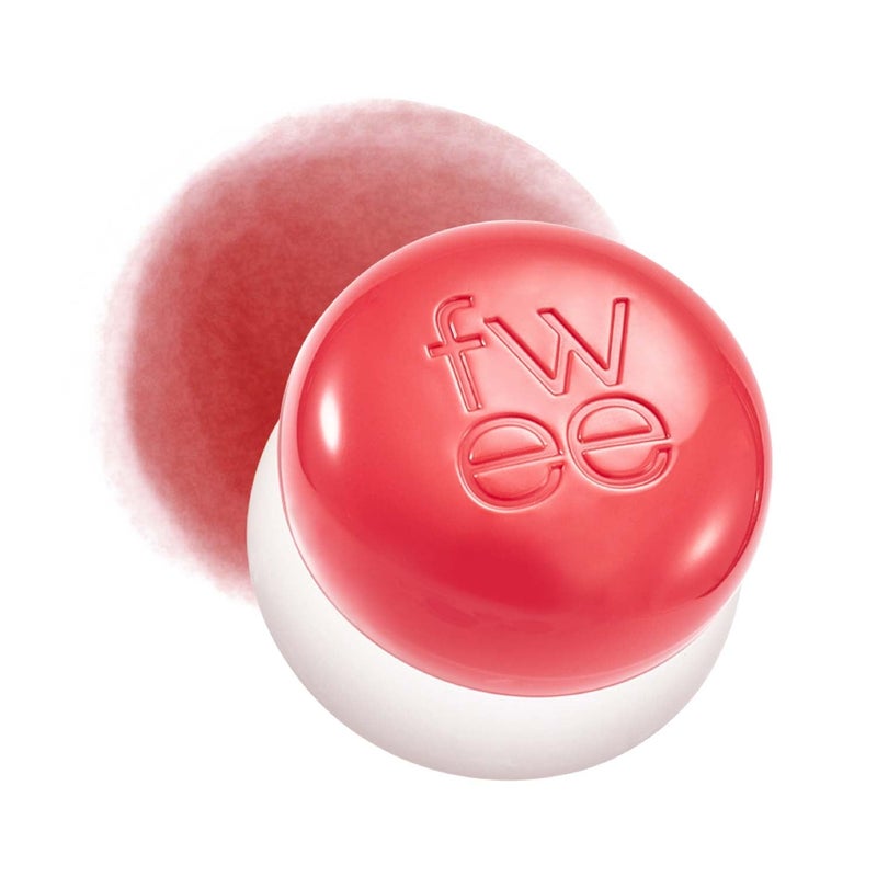 fwee Blurry Pudding Pot Airbrushed Blush Lip Buildable Pigment Longlasting Lightweight Easy to Blend Natural Soft Matte Finish Girls Coral Red 017 oz