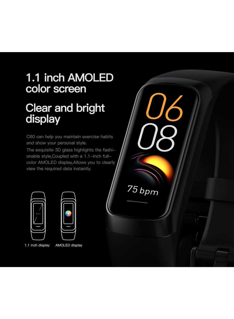 LIGE Ladies Smart Band Sport Fitness Tracker Waterproof Body Temperature Heart Rate Monitor Smart Bracelet for Women Rose Gold Pink - Image 4