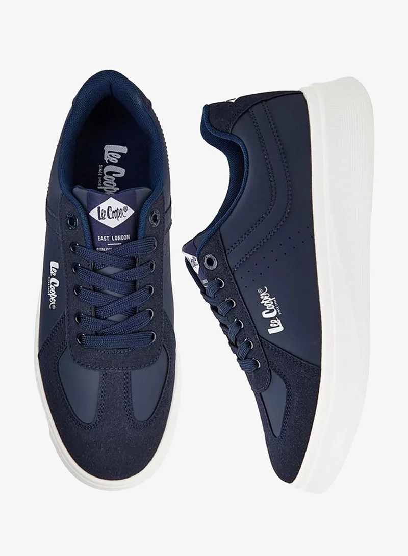 Lee Cooper Men's Panelled Lace-Up Sneakers