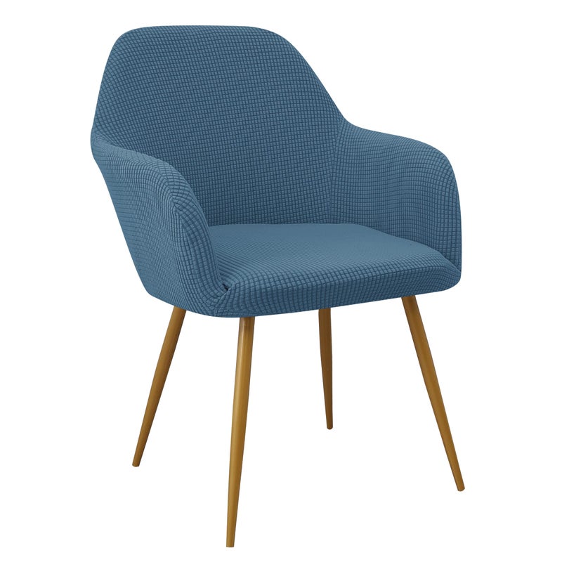 Yonus Dining Room Chair Slipcovers Parsons Chair Covers Sets Armchair Covers Removable Chair Protector Cover Seat Slipcovers for Living Room (1, Dust Blue) - Image 1