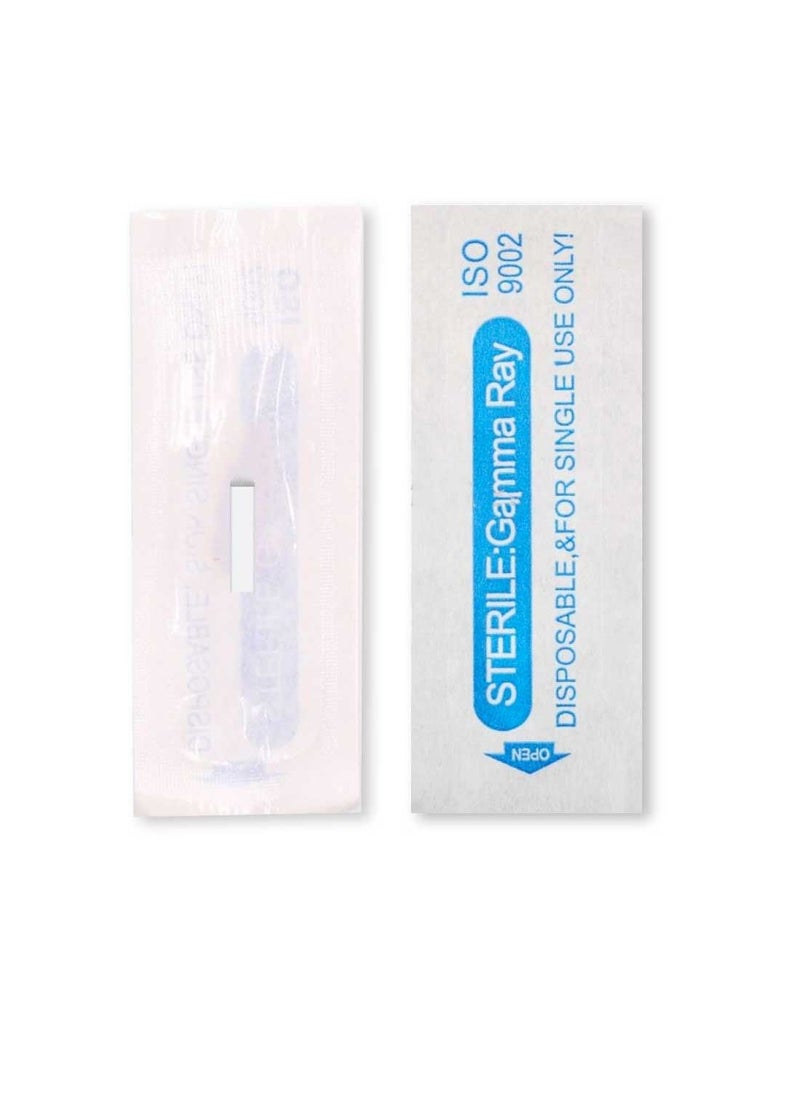 IOLITE Microblading Needles 21 prong U Shape Needle SPMU Needles Size 18mm one time use disposable blade Sterile packaged 12pcs  - Image 2