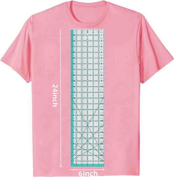 ZICALSO Quilting Rulers,7 Sewing Rulers Quilting Templates(6"x24",2"x24",3"x18",3"x8",1.5"x12",1"x12",1"x6"),Quilting Supplies Acrylic Rulers Fabric Cutting Ruler with Non-Slip Rings for Quilting and Sewing - Image 2