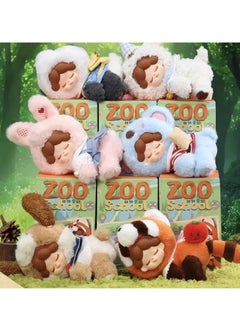 General Wendy Zoological School Doll Plush Case, Zoo School Series, 6 Pack of Non-Duplicate Kawaii Collectible Toys, Cute Handmade Office Doll Ornament Pendant Doll, Birthday Gift  - Image 5