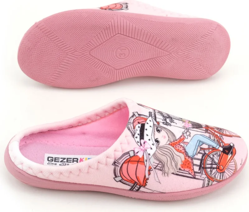 جيزر Girls Winter Design Comfortable Silent Sole Gondola Home Garden Slippers
