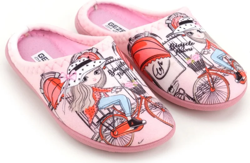جيزر Girls Winter Design Comfortable Silent Sole Gondola Home Garden Slippers