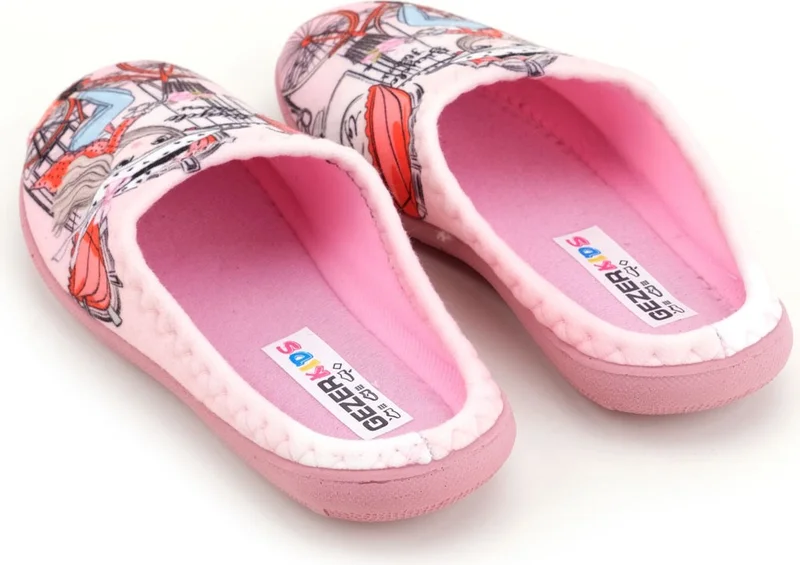 جيزر Girls Winter Design Comfortable Silent Sole Gondola Home Garden Slippers
