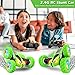 Qumcou Remote Control Car for Boys 47RC Cars Toys for Ages 57 24Ghz Fast DoubleSided 360Rotating Toy Cars with Headlights and Wheel Lights Christmas Birthday Gifts for Boys Age 612 Green - Image 4