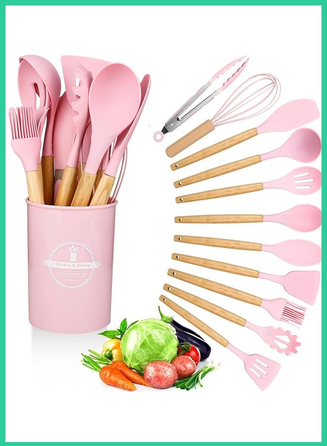 19‑Piece Premium Silicone Kitchen Utensil Set with Holder – Heat‑Resistant Non‑Stick Tools  - Image 2