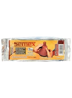 Semex Aswany modeling clay - modeling clay - for artistic works, brown color - 1 piece (half a kilogram each), 500 grams  - Image 1