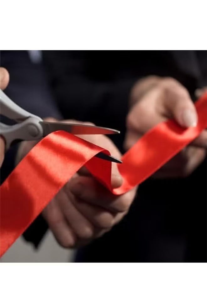 YJ Red Ribbon, 25 Yards of Solid Color Satin Ribbon, perfect for gift wrapping, wreath decoration, bow making, DIY crafts, sewing projects, and wedding parties. - Image 4