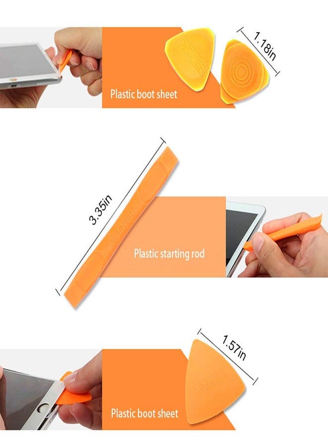 JAKEMY Screen Opening Set Pry Tool - 13 in 1 Mobile Phone Display Replace Kit Electronics Open Tools Pry Bar Opener for iPhone, Ipad Repair - Image 4