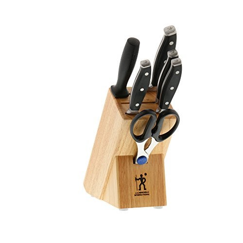 HENCKELS Forged Premio 7-Piece Block Knife Set - Image 1