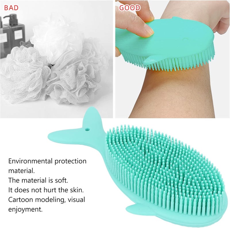 klarako Baby Silicone Bath Brush, Baby Cradle Cap Brush Massage Brush Scrubbers Exfoliator Brush for Dry Skin, Hair Care Bath Time - Image 5
