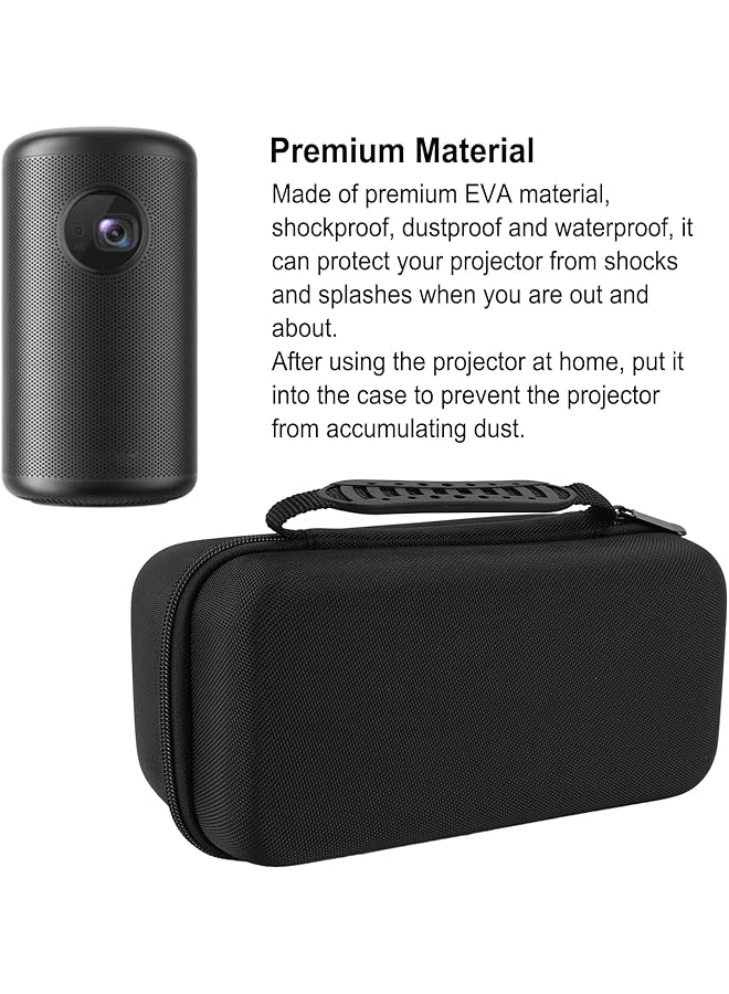 erorex Projector Carrying Case For Capsule 3 1080P Eva Projector Bag Shockproof Dustproof Waterproof Portable Mini Projector Hard Travel Storage Bag For Pro - Image 4