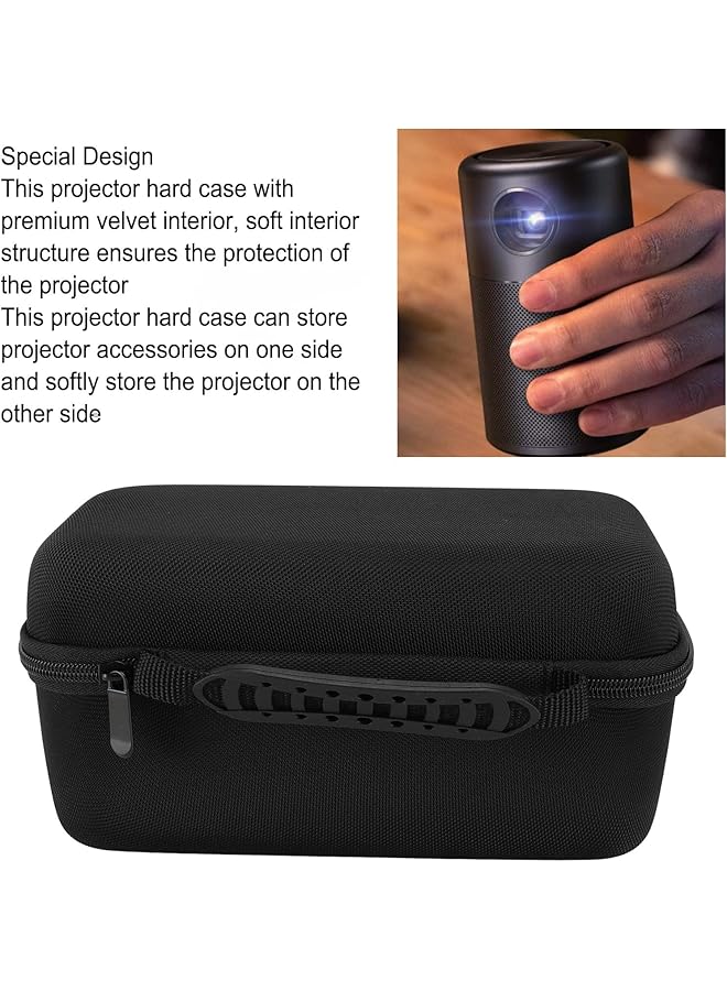 erorex Projector Carrying Case For Capsule 3 1080P Eva Projector Bag Shockproof Dustproof Waterproof Portable Mini Projector Hard Travel Storage Bag For Pro - Image 2