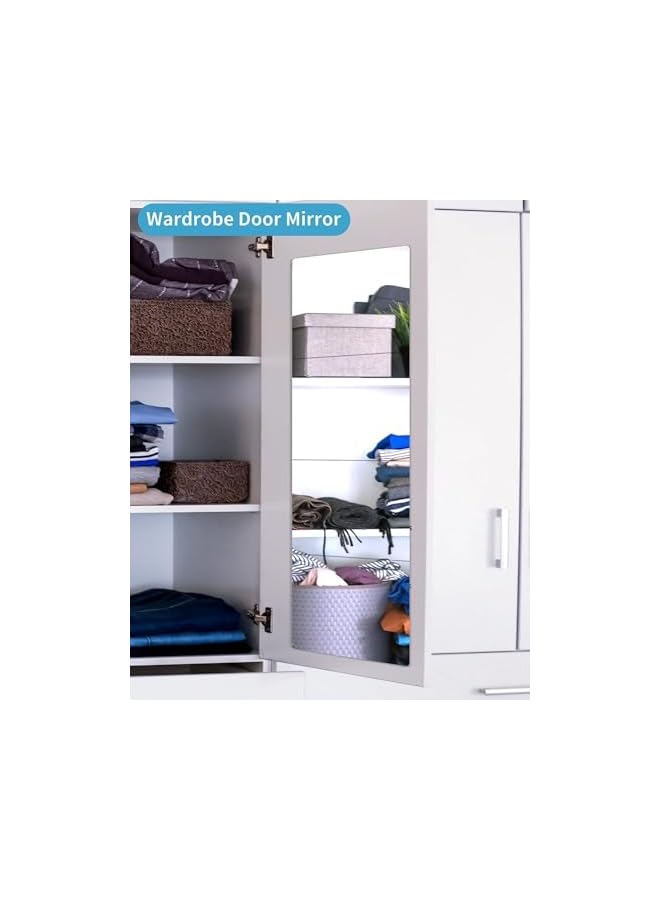 The Bros 3 Pcs Square Mirror Sheet, Each 30 cm x 30 cm, 2 mm Thickness, Self-Adhesive Frameless Wall Mounted Mirror for Home Office Bedroom Living Room Bathroom Door Gym - Image 4