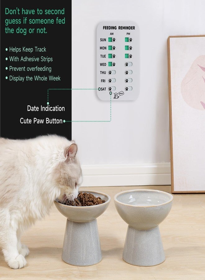 YAUYIK Dog Feeding Reminder, Puppy Feeding Schedule Chart, AM/PM Daily Indication Chart Feed/Walk Your Pets, Helps You to Track Pet Feeding & Walking (White) - Image 2