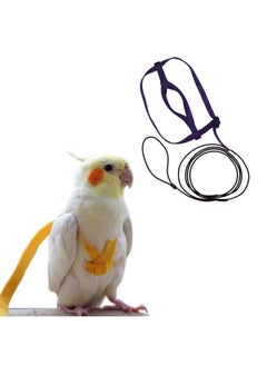 Sage Square Bird Harness With Lease, Reusable Washable For Pet Provide Balance Skills, Attention, Exercise, Fun For Quakers, Senegals, Doves, Medium Parakeets, Rainbow Lorikeets (Random, Extra Small)  - Image 1