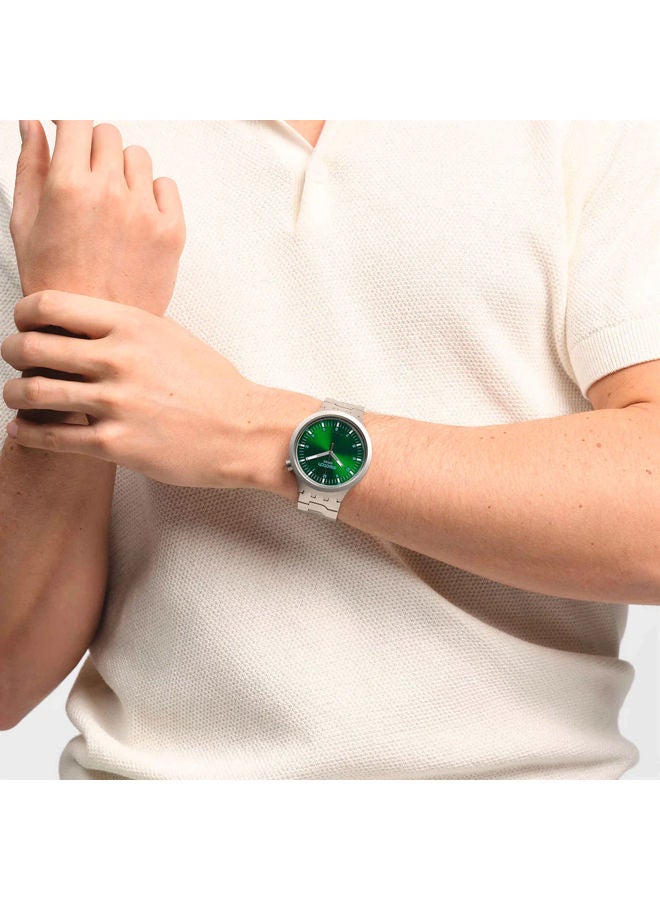 سواتش ساعة يد من الاستانلس ستيل بعقارب SB07S101G - Image 2