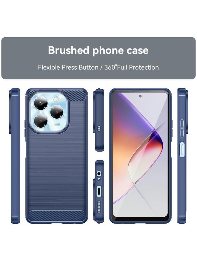 S-TOP Case For Infinix Note 40X 5G Carbon Fiber Brushed Texture TPU Phone Case - Image 2