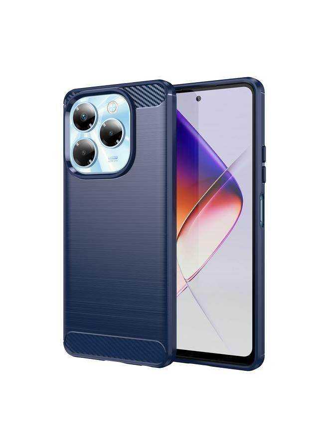 S-TOP Case For Infinix Note 40X 5G Carbon Fiber Brushed Texture TPU Phone Case - Image 1
