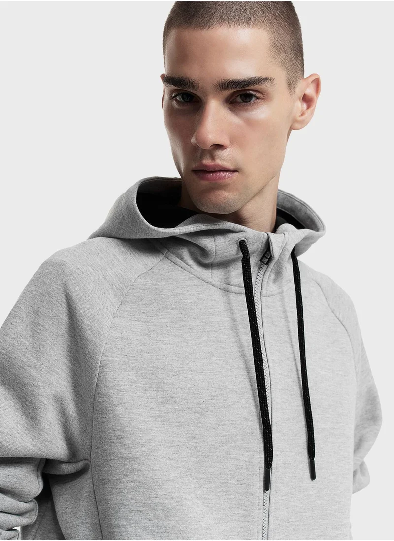 H&M Drymove™ Zip Trough Sports Hoodie