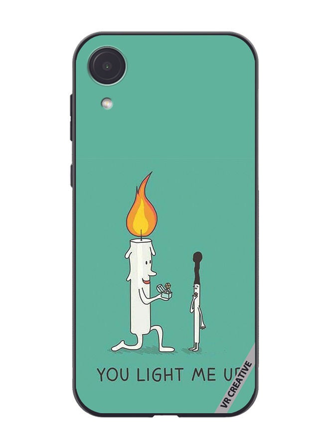 VR CREATIVE Protective Case Cover For Samsung Galaxy A03 Core You Light Me Up Design Multicolour - Image 1