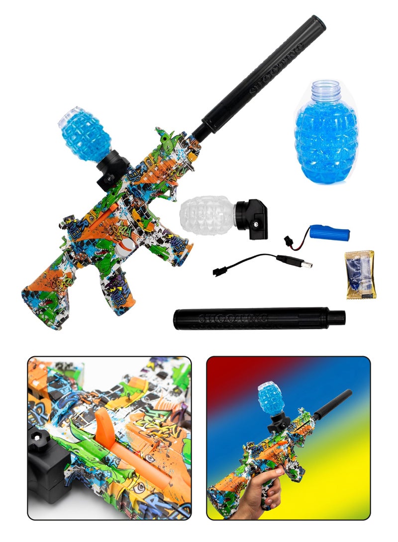 Colorful Graffiti Design Water Gel Ball Gun for Kids - Fun-Filled Play Experience  - Image 1