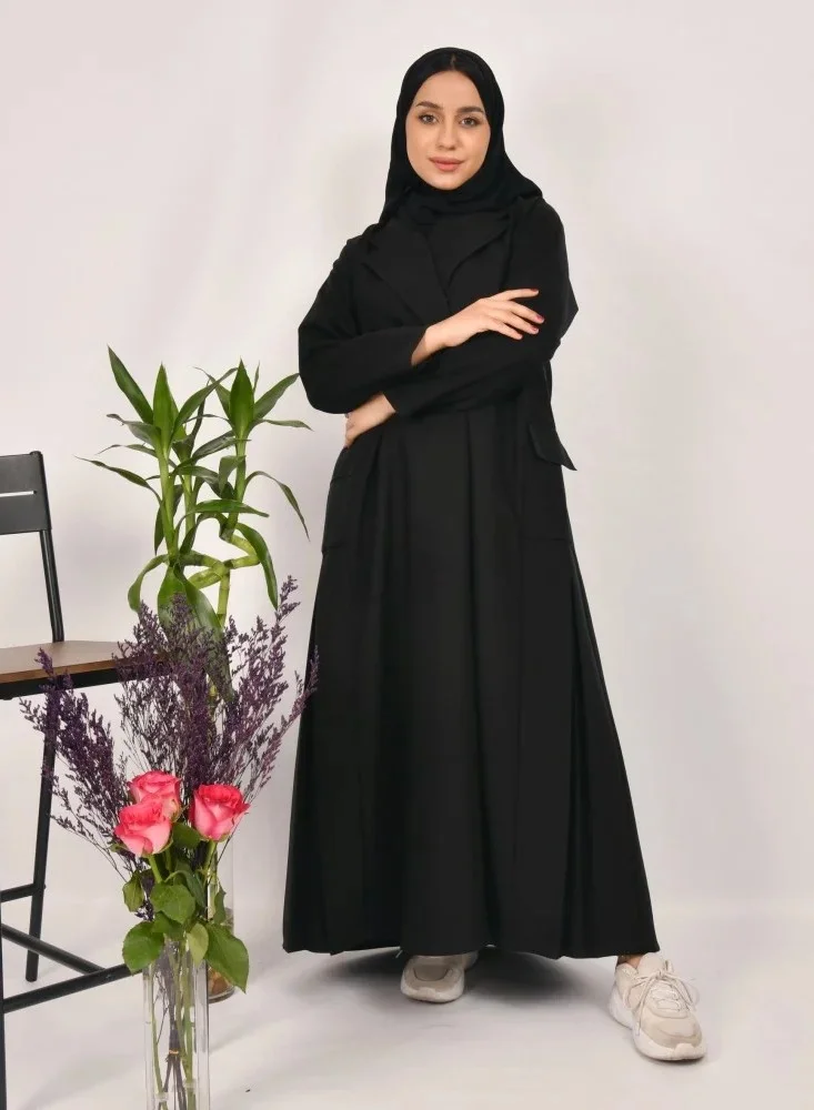 lamha abaya Formal and practical abaya with side pockets