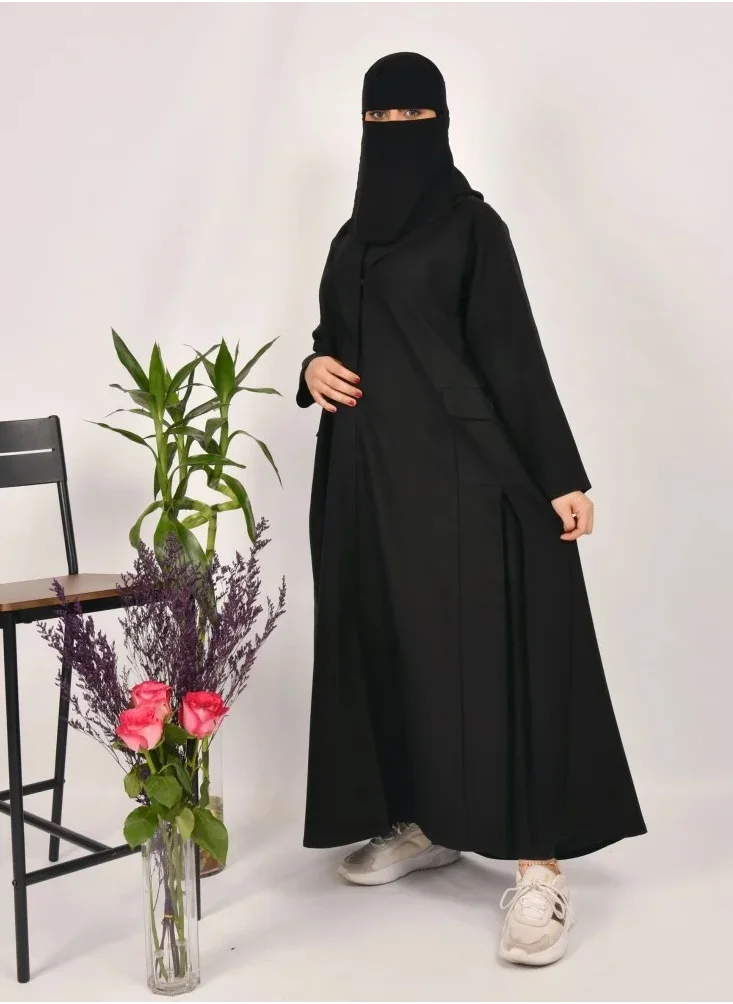 lamha abaya Formal and practical abaya with side pockets