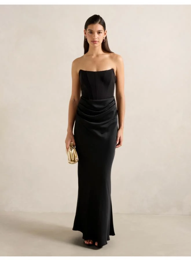 forever new Isra Drape Strapless Maxi