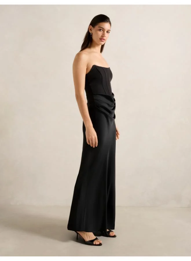Forever New  Isra Drape Strapless Maxi for Women | Best Price UAE