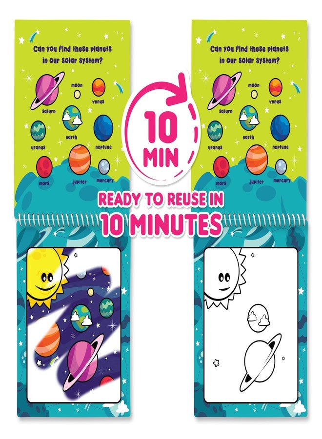 Scentco Water Magic - Patented Gourmet Scented Reusable Water Reveal Activity Books - No Mess, All Fun by Scentco (Cosmic Adventure and Creatures) - Image 4