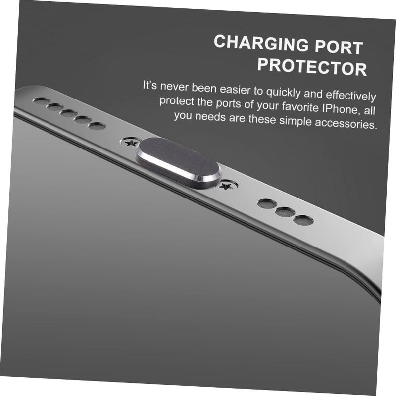 5Pcs Universal Charging Port Plugs Dustproof Covers Black for Enhanced Device Longevity - Image 4