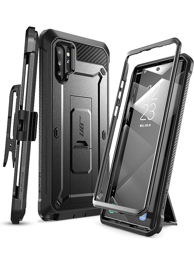 SupCase Unicorn Beetle Pro Series Case for Samsung Galaxy Note 10 (2019 Release), Full-Body Rugged Holster & Kickstand without Built-In Screen Protector (Black) - Image 1