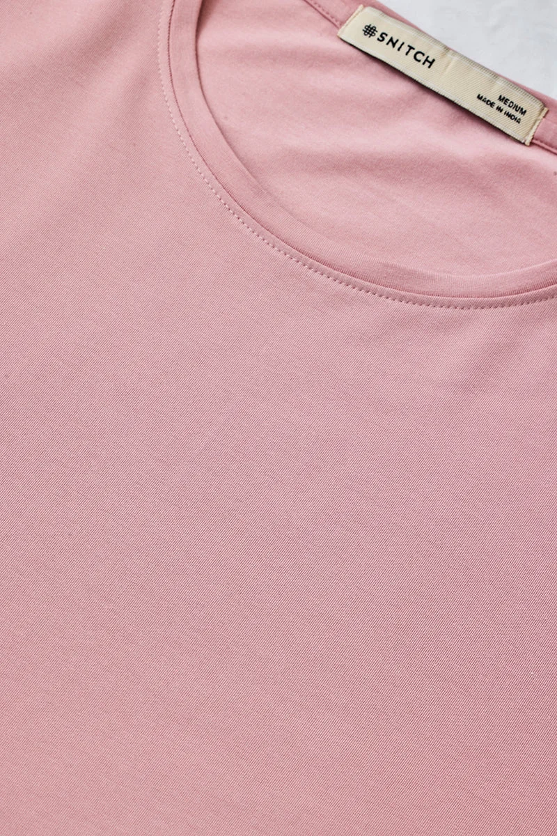 SNITCH Basic Side Slit Stretch T-Shirt