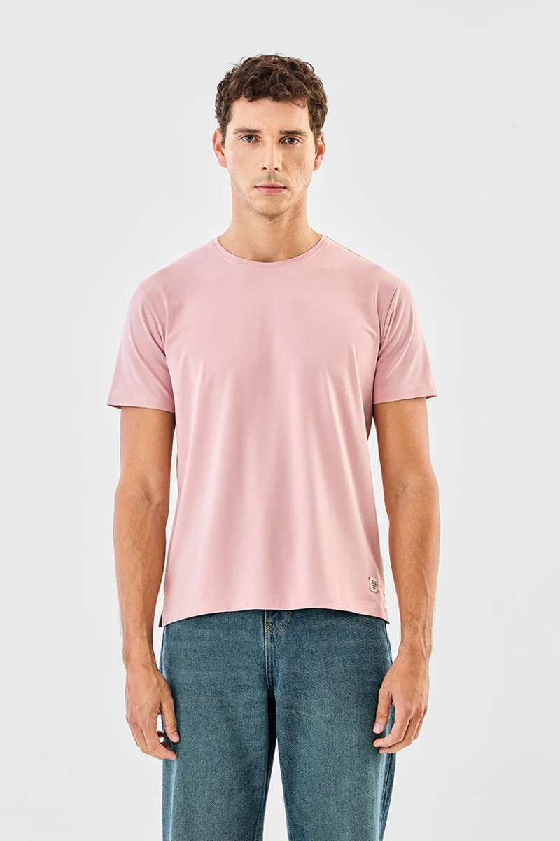 SNITCH Basic Side Slit Stretch T-Shirt