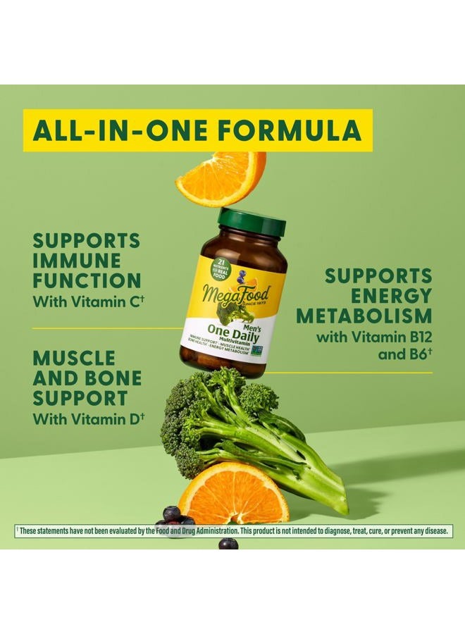 MegaFood One Daily Mens Multivitamins - Multivitamin for Men - Vitamin C, Vitamin D3 & Vitamin B12 - Muscle, Energy Metabolism & Immune Support - Vegetarian, Gluten Free - 30 Tablets, 30 Servings  - Image 5