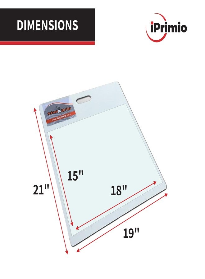 StepNGrip Courtside Basketball Sticky Mat - Basic Model with 15 x 18 inches Replaceable Sheets Basketball Shoe Grip Enhancer - Sticky Pad for Sports Shoes - White - Image 3