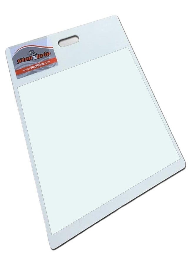 StepNGrip Courtside Basketball Sticky Mat - Basic Model with 15 x 18 inches Replaceable Sheets Basketball Shoe Grip Enhancer - Sticky Pad for Sports Shoes - White - Image 1