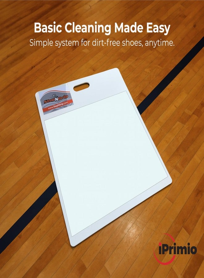 StepNGrip Courtside Basketball Sticky Mat - Basic Model with 15 x 18 inches Replaceable Sheets Basketball Shoe Grip Enhancer - Sticky Pad for Sports Shoes - White - Image 4