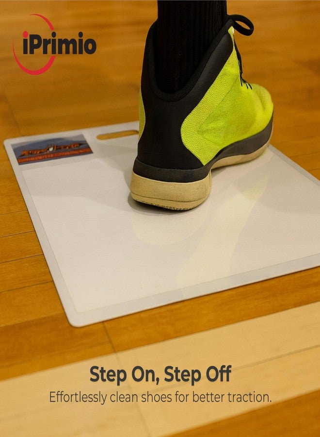 StepNGrip Courtside Basketball Sticky Mat - Basic Model with 15 x 18 inches Replaceable Sheets Basketball Shoe Grip Enhancer - Sticky Pad for Sports Shoes - White - Image 5