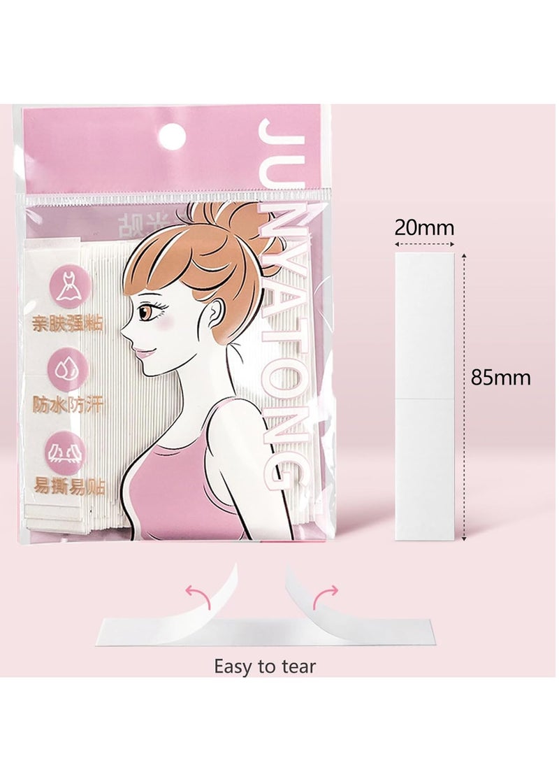 Generic Double sided clothing and body tape, women's clothing fabric tape, powerful invisible and transparent tape suitable for all skin types, 144 tapes  - Image 2