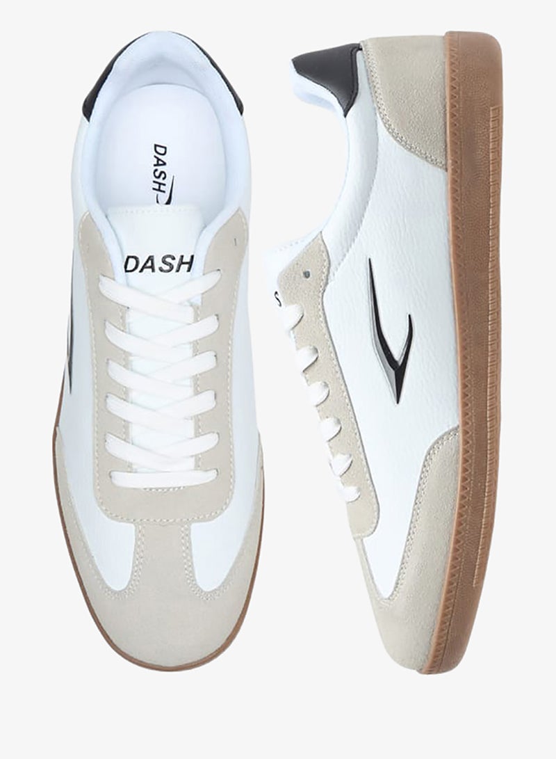 Dash Men Panelled Sneakers with Lace-Up Closure - Image 3