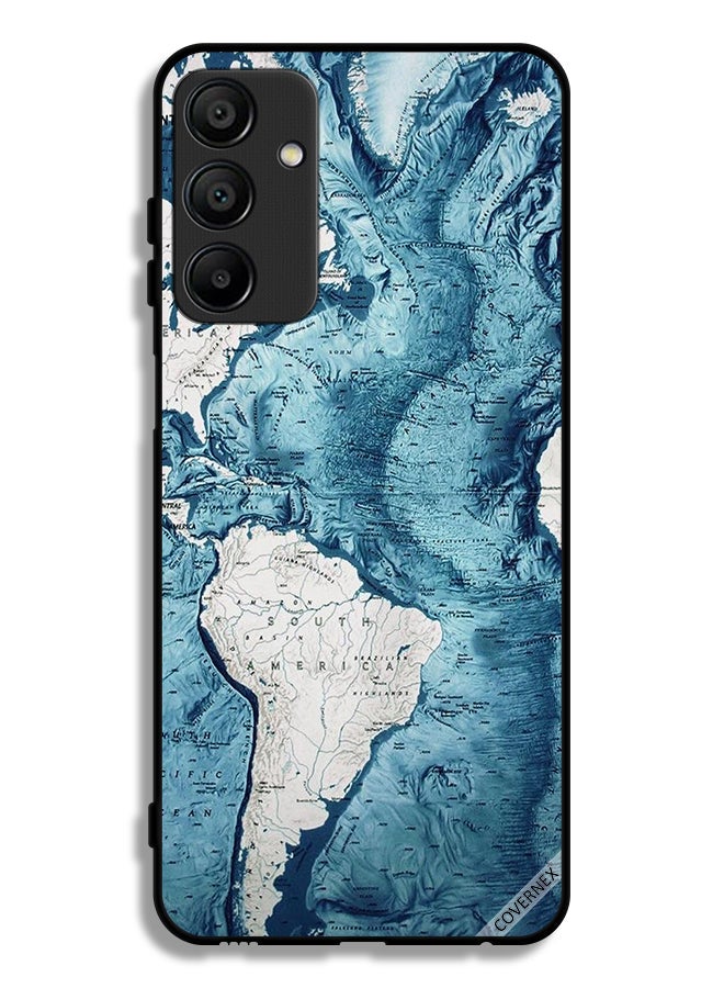 Covernex Samsung Galaxy A15 5G Protective Case Cover Map Art - Image 1
