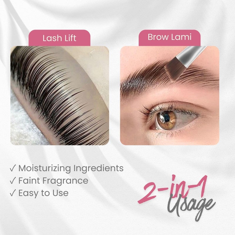Libeauty Lash Lift Glue Balm Eyelash Perm Glue Wax for Professional Lash Lifting and Brow Lamination, Strong Stickiness and Non-Drying for Easy Adjustment, Water Soluble Lash Adhesive 10g (Pink Peach) - Image 3