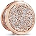 OMIRO 1X/10X Magnifying Compact Mirror, Mini Mix Diamond Metal Pocket Makeup Mirror (Rose Gold) - Image 2