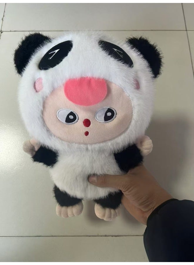 ThreeBaby Bubble Matova Three-year-old Plush Toy Doll Doll Small Size Pillow Catch Doll Machine-Colour:Black And White-High:46cm - Image 1