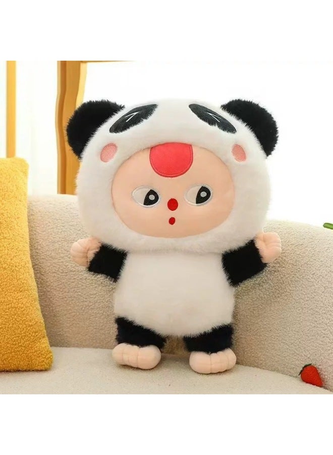 ThreeBaby Bubble Matova Three-year-old Plush Toy Doll Doll Small Size Pillow Catch Doll Machine-Colour:Black And White-High:46cm - Image 3